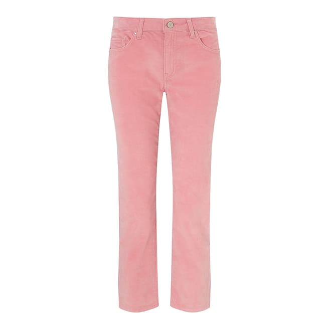 Jigsaw Pink Dalston Straight Cord Trousers