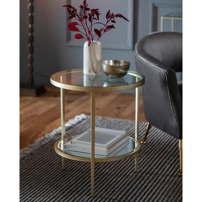 Gallery Living Danville Side Table, Champagne