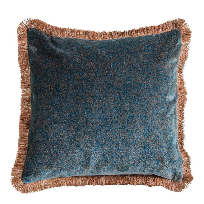 Gallery Living Teal Mottled Velvet Cushion 50x50cm