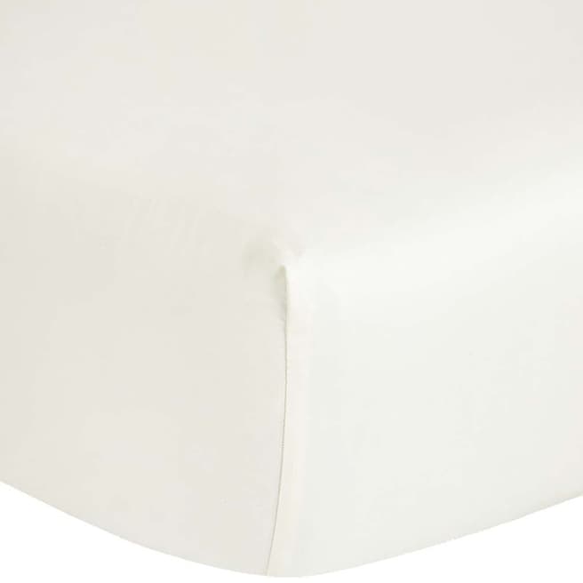 BOSS Paros Double Fitted Sheet, White