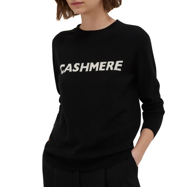Chinti and Parker Black/Cream Cashmere Sweater