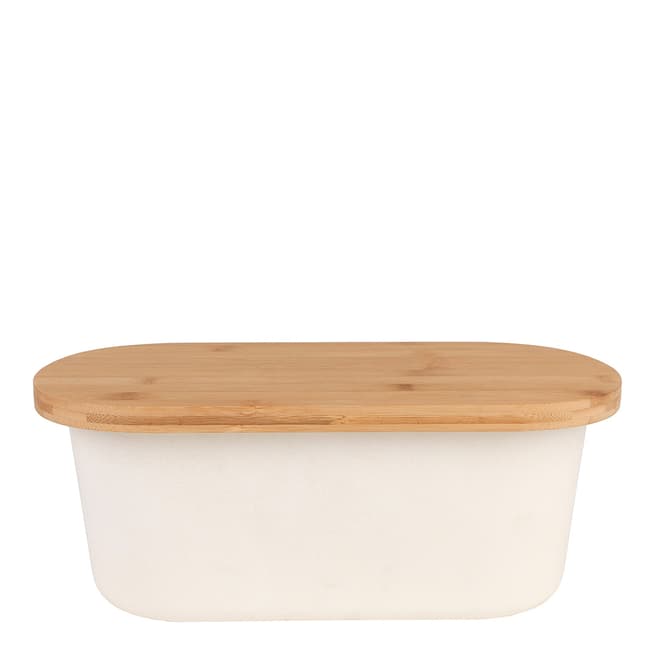 Salter Natural Bread Bin with Bamboo Lid
