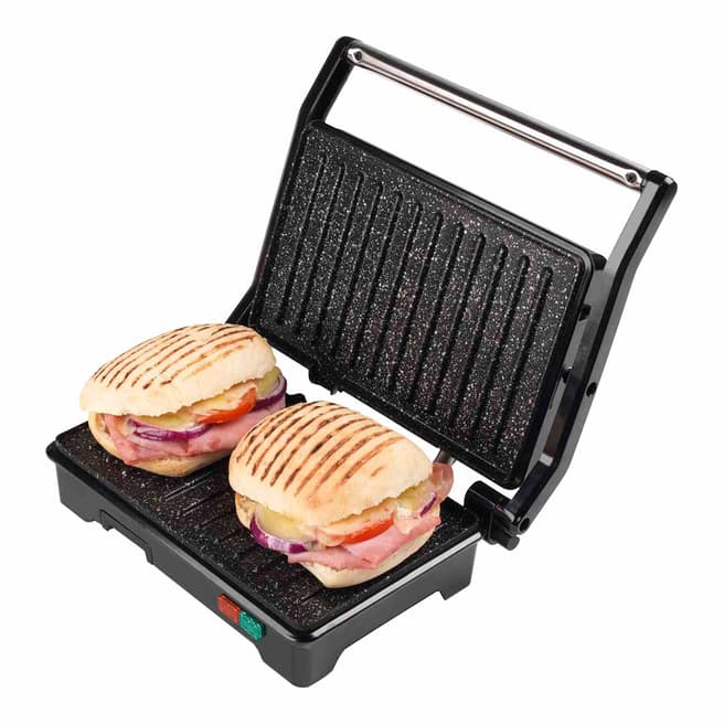 Salter Black 2-in-1 Fold-Out Health Grill and Panini Maker