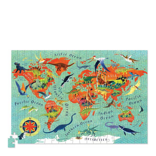 Crocodile Creek Dinosaur World 200 Piece Puzzle & Poster