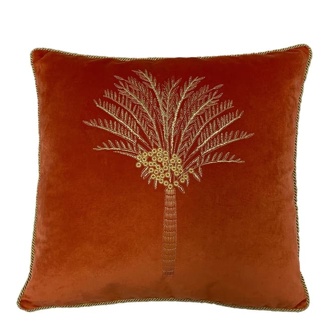 furn. Desert Palm 50x50cm Cushion, Coral