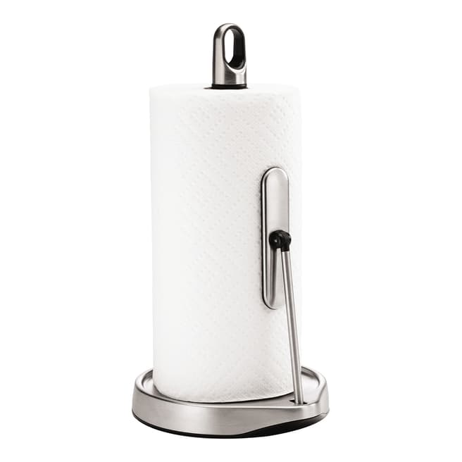 Simplehuman Tall Tension Arm Kitchen Roll Holder, Brushed