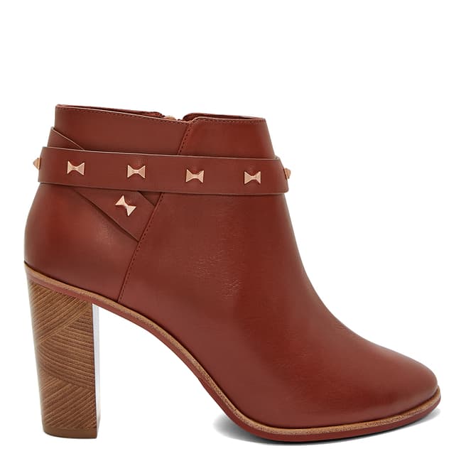 Ted Baker Brown Leather Dotta Ankle Boots