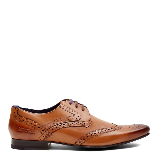 Ted Baker Brown Hann 2 Leather Derby Brogue Shoes