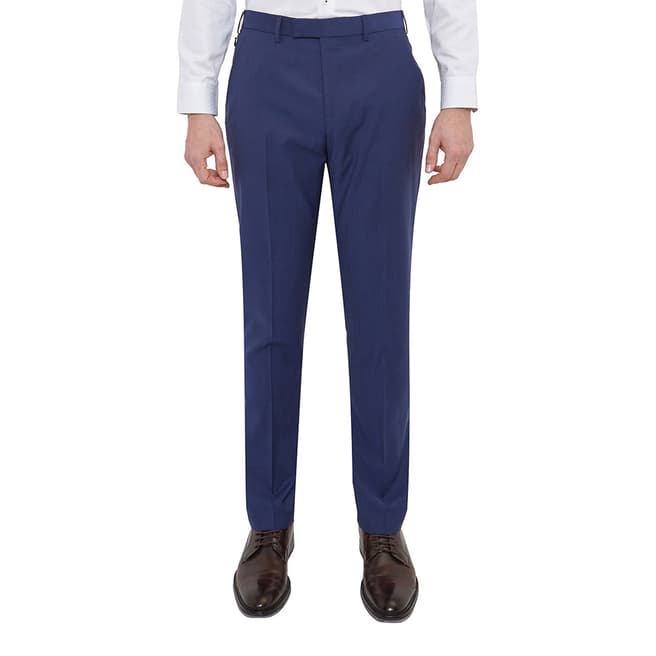 Ted Baker Blue Ademirt Cycling Wool Trouser