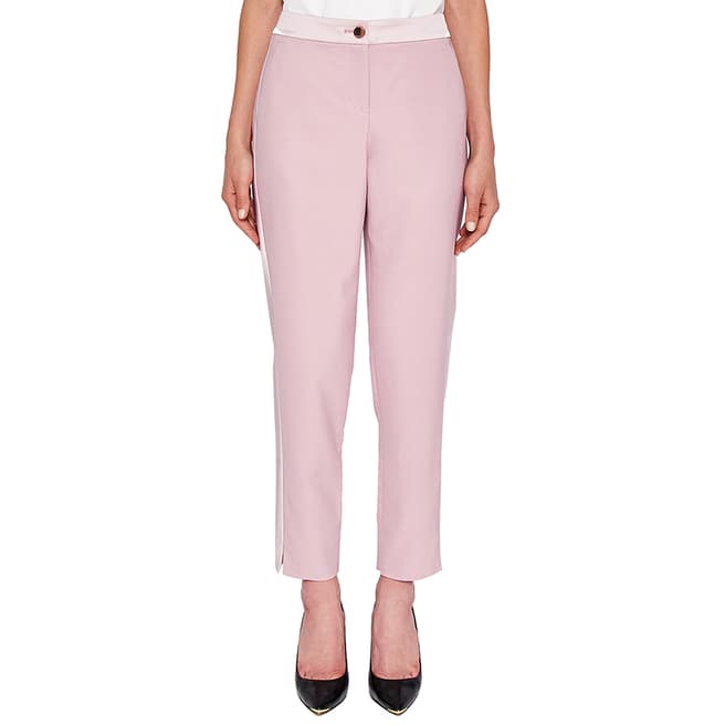 Ted Baker Dusty Pink Fionna Panel Tapered Trouser