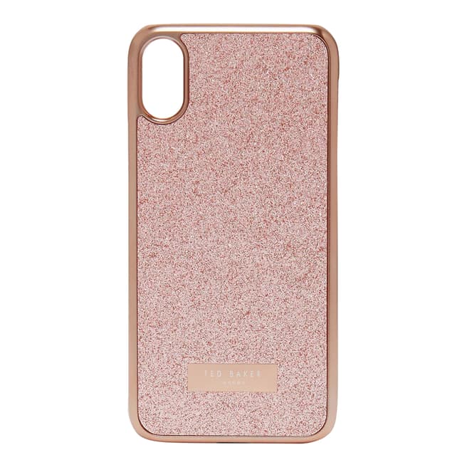 Ted Baker Pink Glitter Clip iPhone Case