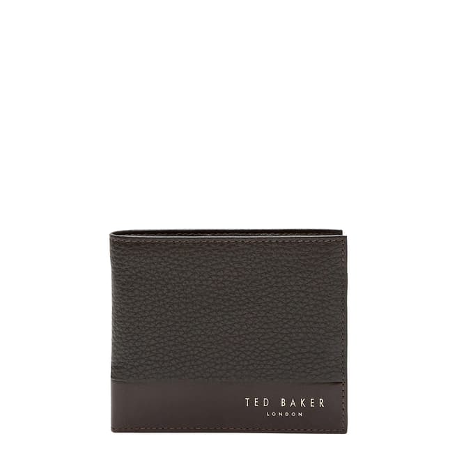 Ted Baker Chocolate Mixdup Leather Wallet