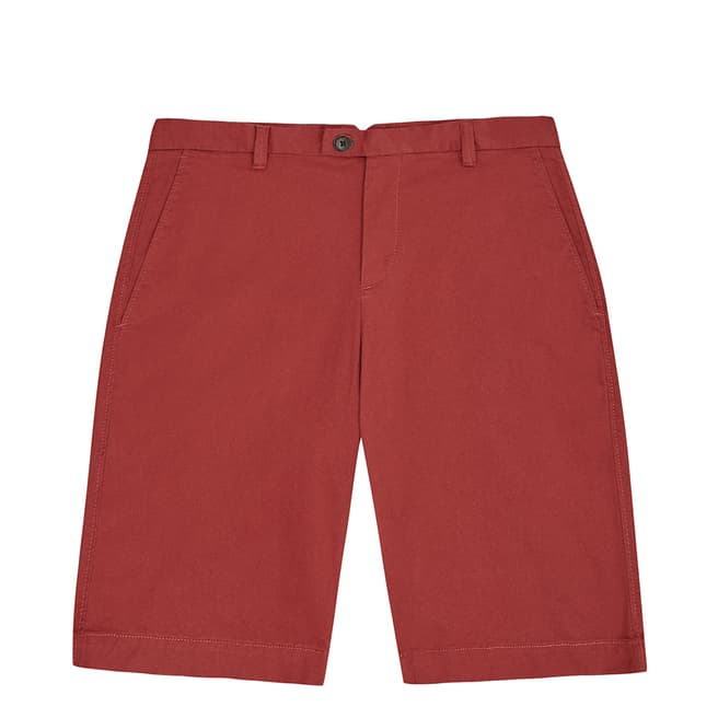Reiss Rust Wicket Cotton Stretch Chino Shorts