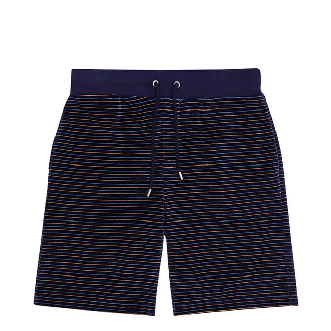 Reiss Navy Norbiton Stripe Shorts