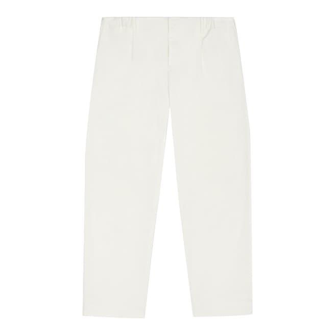 Reiss White Maple Relaxed Stretch Trousers