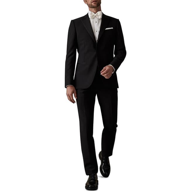 Reiss Black Mayfair Modern Fit Wool Blend Suit