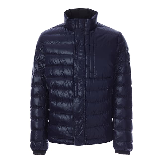 BOSS Navy Dolmer Quilted Jacket