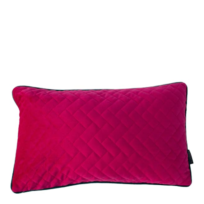 Riva Home Hot Pink/Teal Tetris Filled Cushion, 30x50cm
