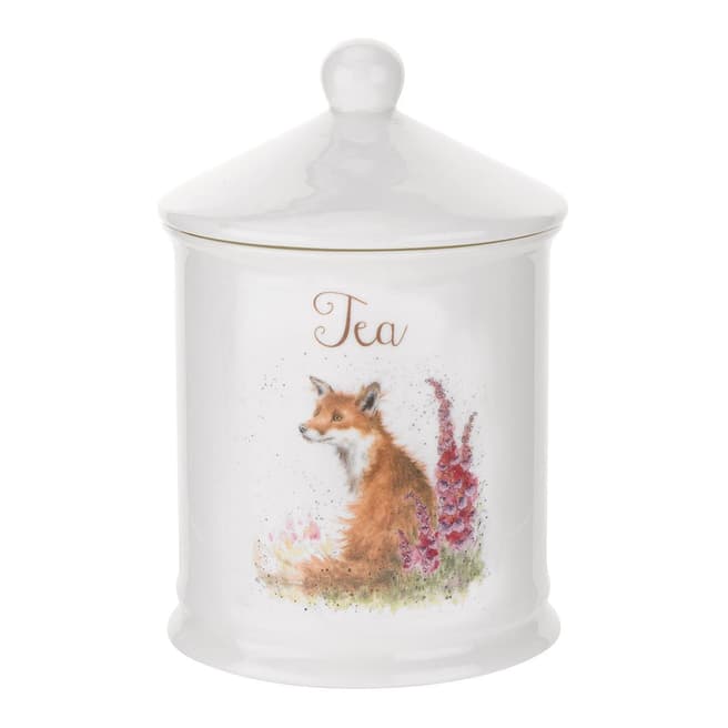 Royal Worcester Fox Tea Canister