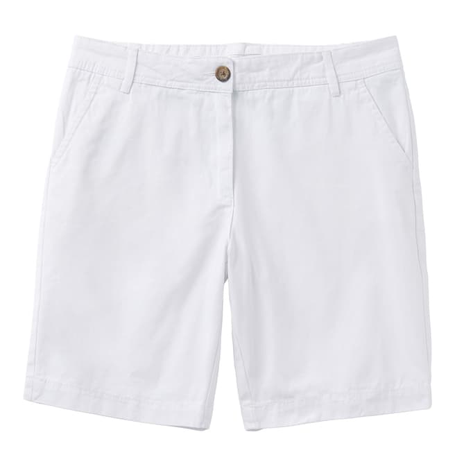 Crew Clothing White Chino Shorts