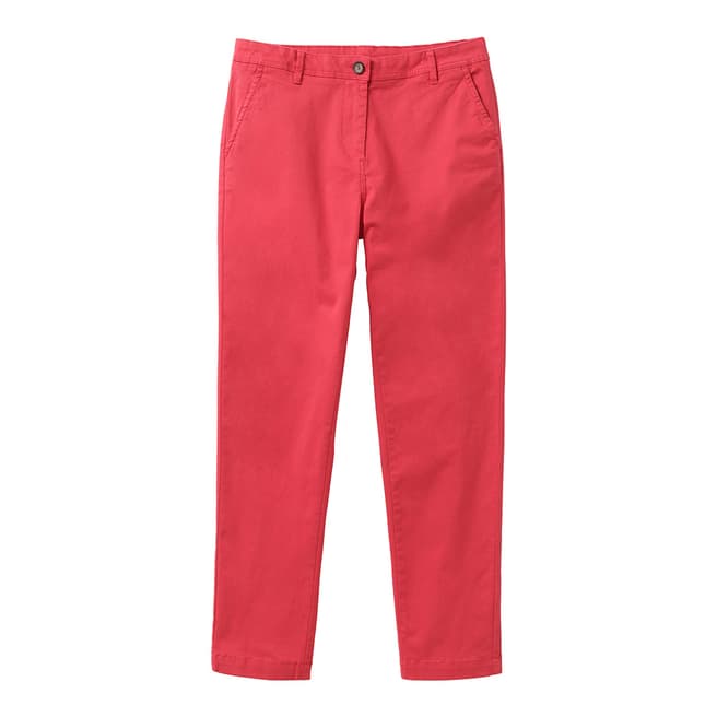 Crew Clothing Red Cotton Chinos