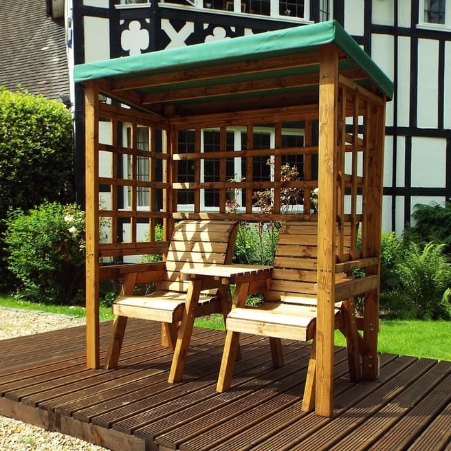 Charles Taylor Green Henley Twin Seat Arbour