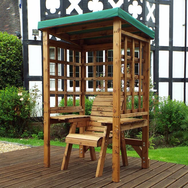 Charles Taylor Deluxe Green Wentworth Single Seat Arbour