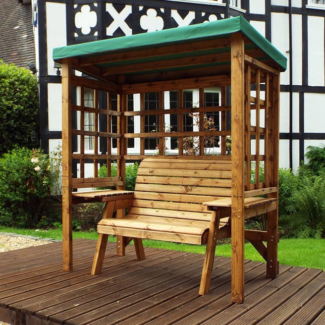 Charles Taylor Deluxe Green Wentworth Two Seat Arbour