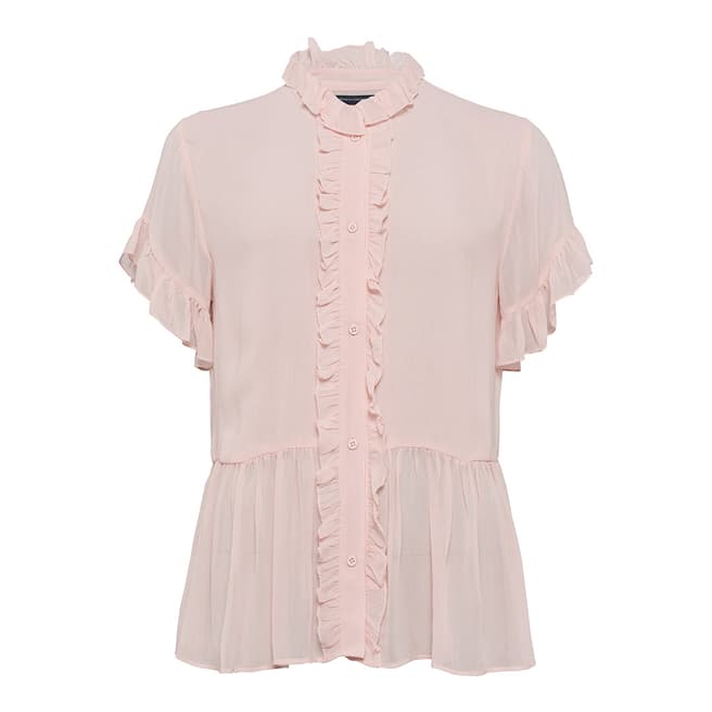 French Connection Pint Clandre Light Ruffle Blouse