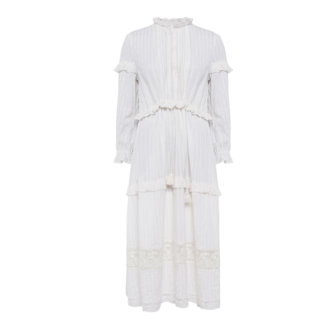 French Connection White Coletta Cotton Dress