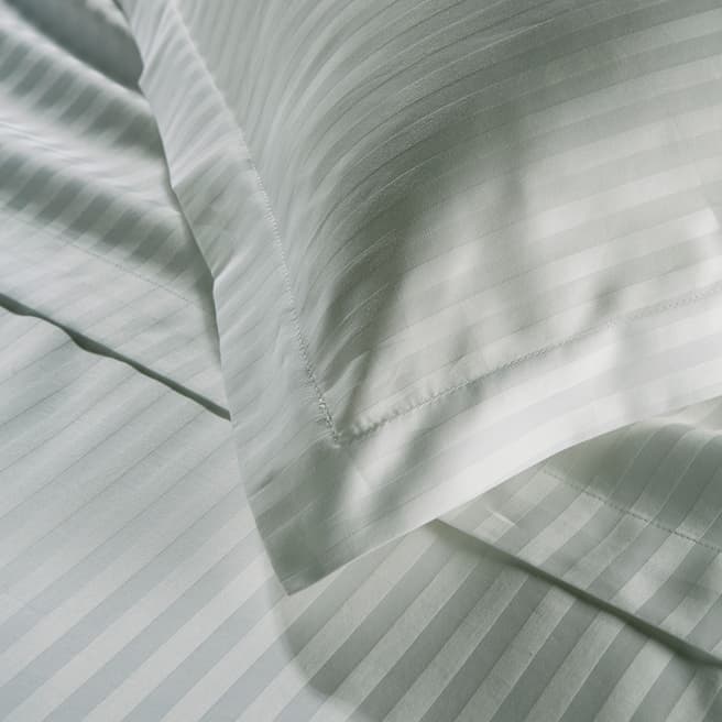 Christy 300TC Sateen Stripe Pair of Square Pillowcases, Platinum