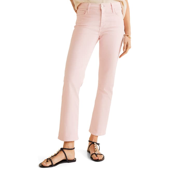 Mango Pink Colour Straight Jeans