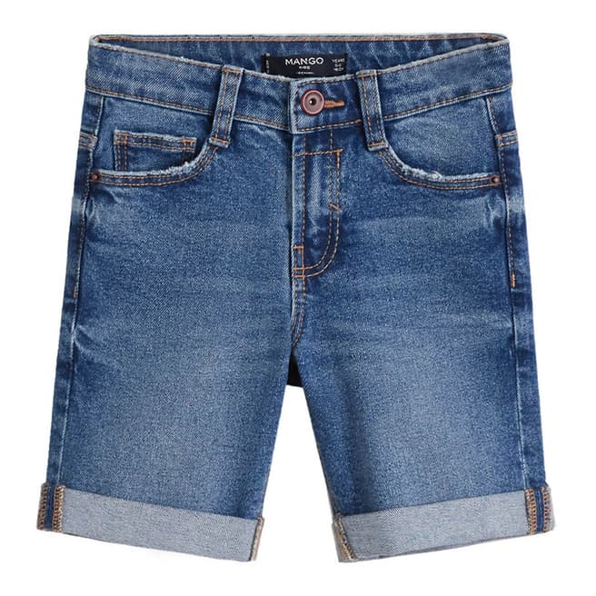 Mango Boy's Medium Blue Bermuda Shorts