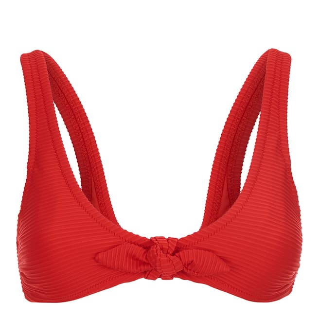 Heidi Klein Red Puglia Bow Bikini Top