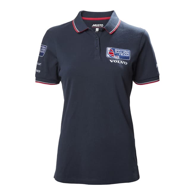 Musto Navy Tipped Polo