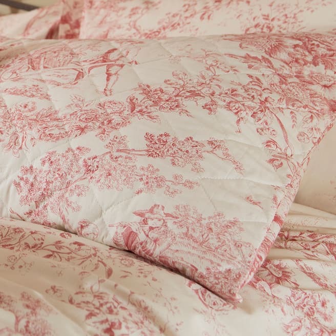 Patricia Rose Toile Pair of Pillow Shams, Pink