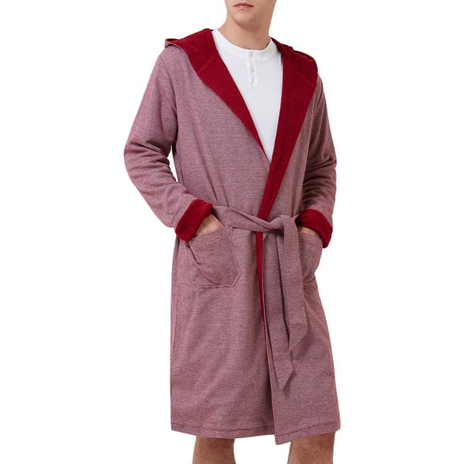 Hamilton and Hare Red Stripe Towelling Robe