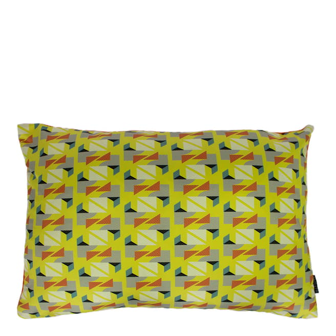 RIVA home Yellow Vienna Polyester Filled Cushion, 40x60cm