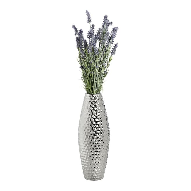 Hill Interiors Silver Dimple Ceramic Vase