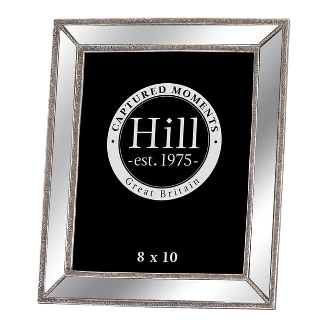 Hill Interiors Antique Silver Bevelled Photo, 8x10