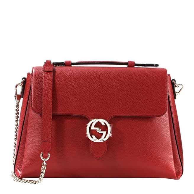Gucci Red Leather Handbag