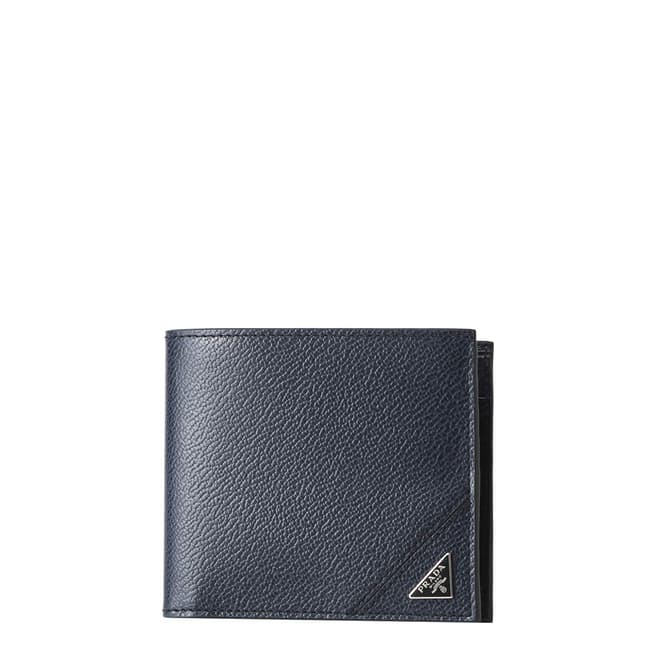 Prada Men's Navy Leather Wallet 