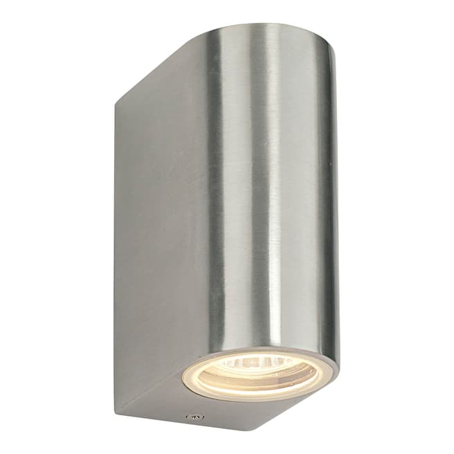 Saxby Silver Doron 2lt Wall Outdoor Light