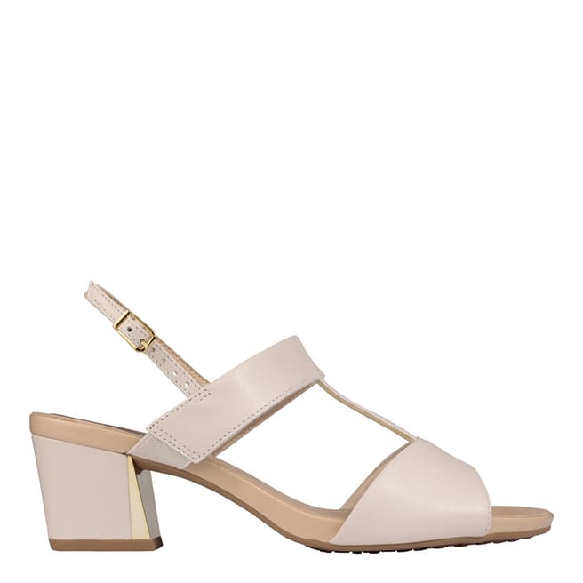 Scholl Off White Aretha Leather Sandals