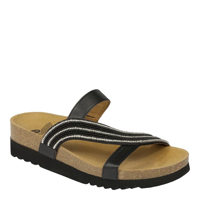Scholl Black Felisa Open Toe Sandals