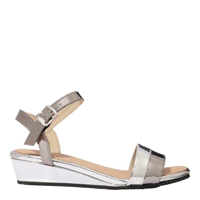 Scholl Pewter & Silver Lydia Sandals
