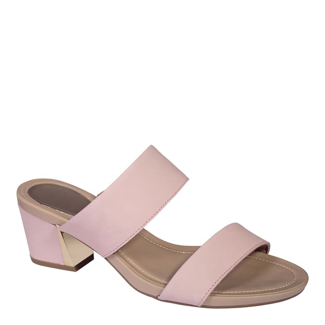 Scholl Pale Pink Nubuck Diana Sandals