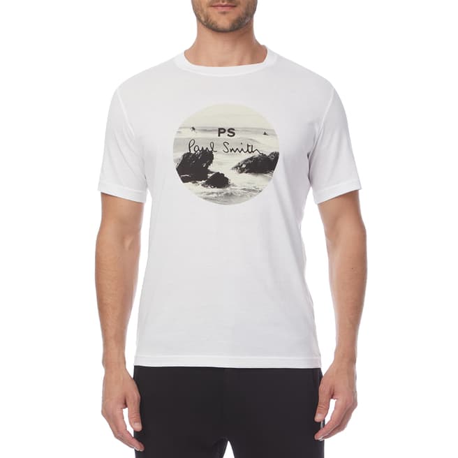 PAUL SMITH White Surf Regular T-Shirt