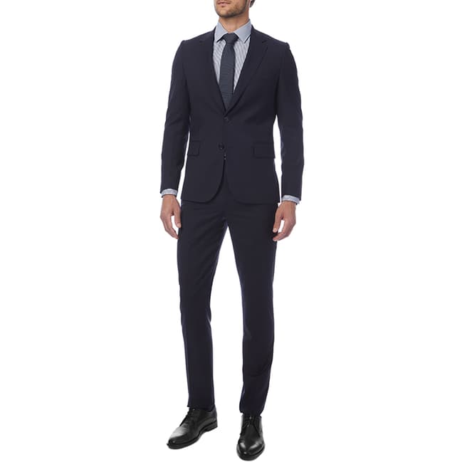 PAUL SMITH Navy Tailored Fit Suit