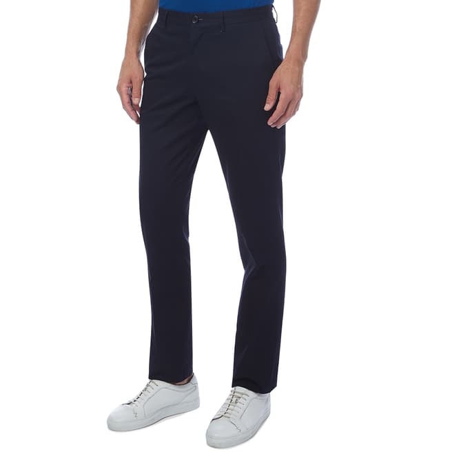 PAUL SMITH Navy Mid Fit Chinos